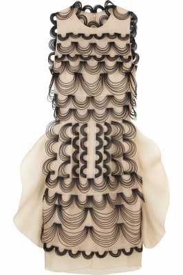Leather wire dress