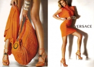 Versace 2008. tavaszi hirdetés Gisele Bündchennel