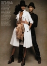 Arlenis Sosa és modell barátja az amerikai Vogue-ban